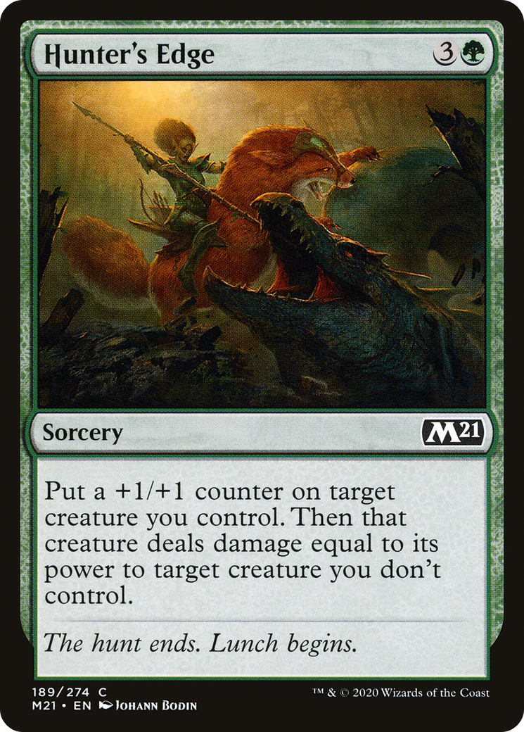 Hunter's Edge (189) Foil - Core Set 2021