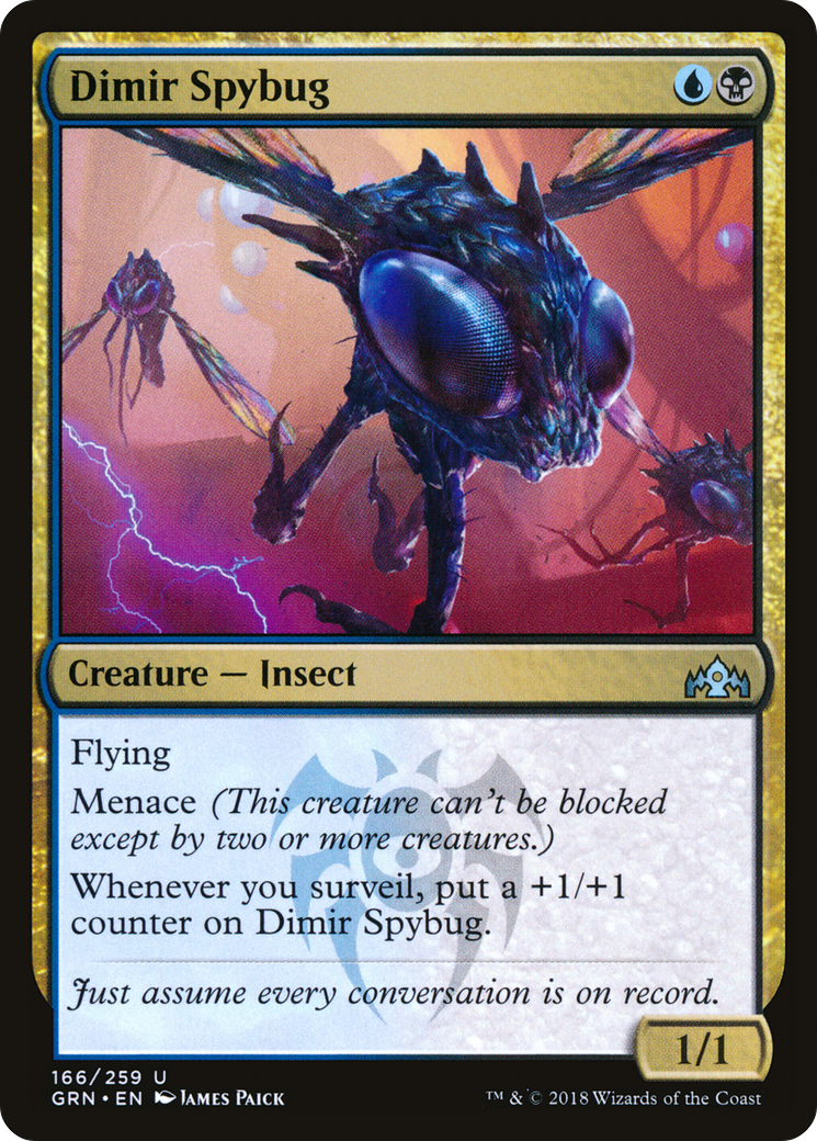 Dimir Spybug (166) Foil - Guilds of Ravnica