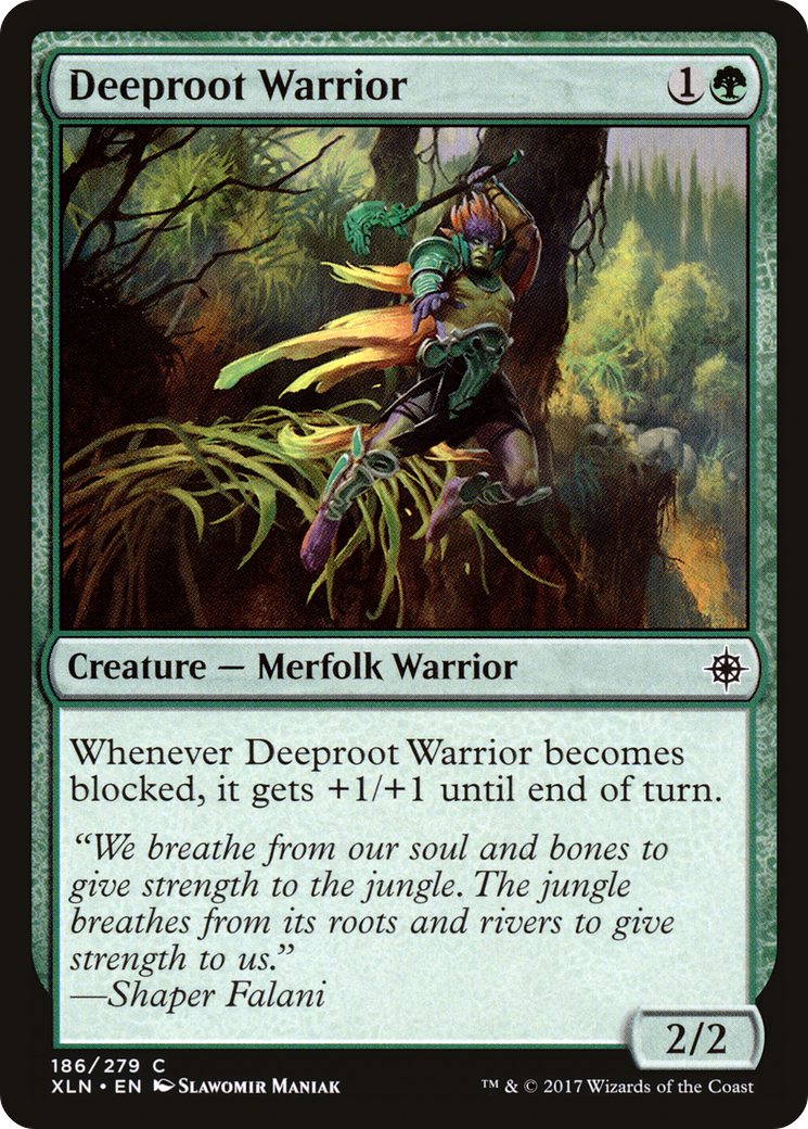 Deeproot Warrior (186) Foil - Ixalan