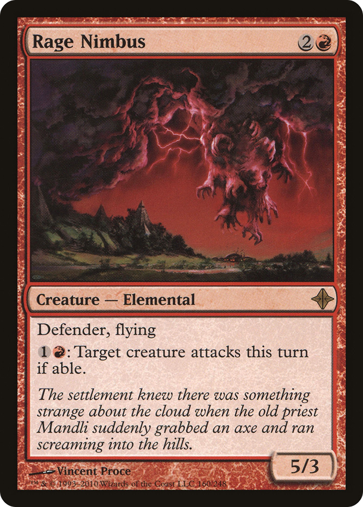 Rage Nimbus (160) Foil - Rise of the Eldrazi