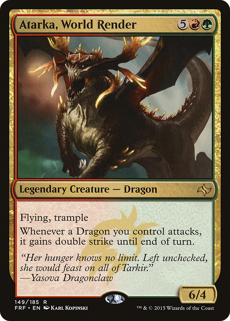 Atarka, World Render (149) Foil - Fate Reforged