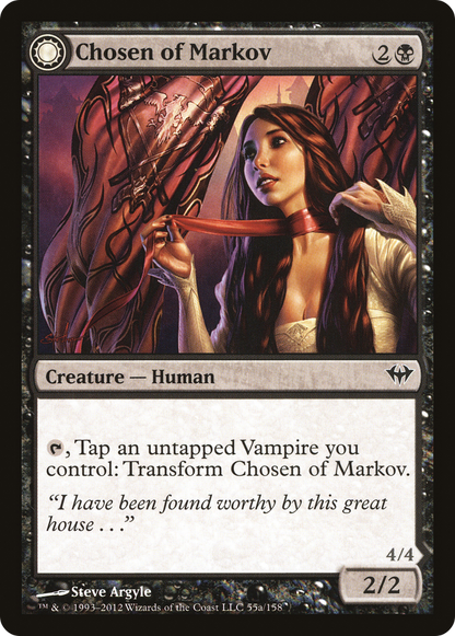 Chosen of Markov // Markov's Servant (055) Foil - Dark Ascension