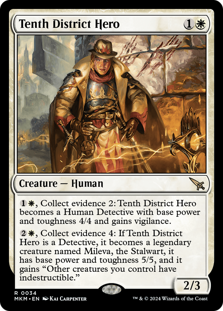 Tenth District Hero (034) Foil - Murders at Karlov Manor