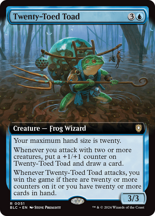 Twenty-Toed Toad (Extended Art) [Bloomburrow Commander] Foil