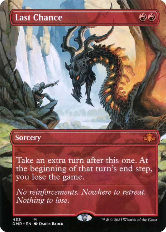Last Chance (Borderless Alternate Art) [Dominaria Remastered] Foil