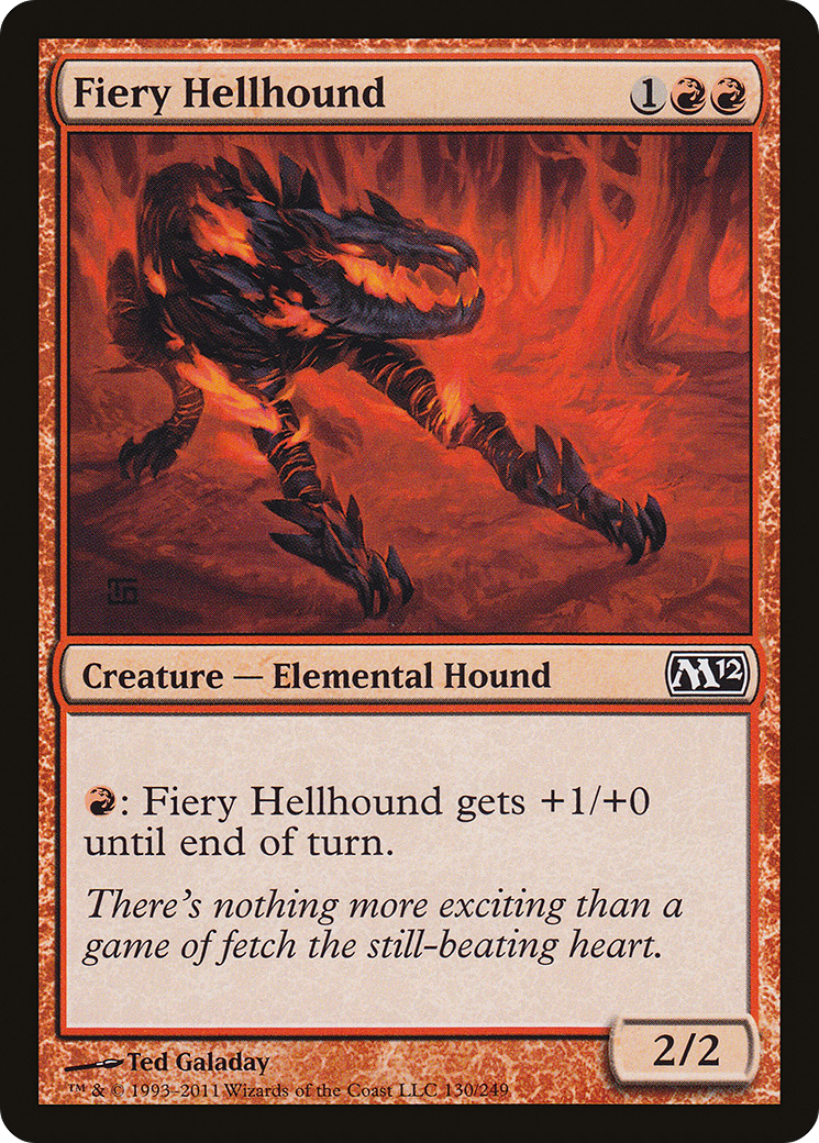Fiery Hellhound (130) Foil - Magic 2012