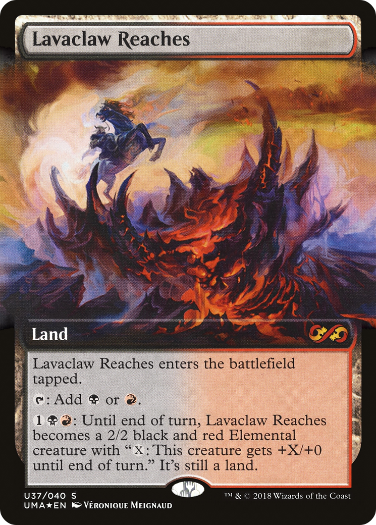 Lavaclaw Reaches (Extended Art) (U37) Foil - Ultimate Box Topper