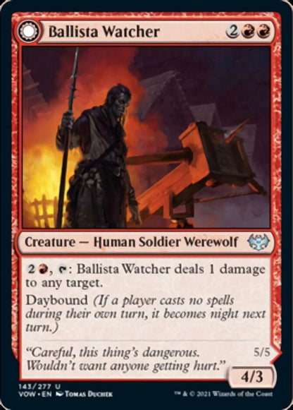 Ballista Watcher // Ballista Wielder (143) Foil - Innistrad: Crimson Vow