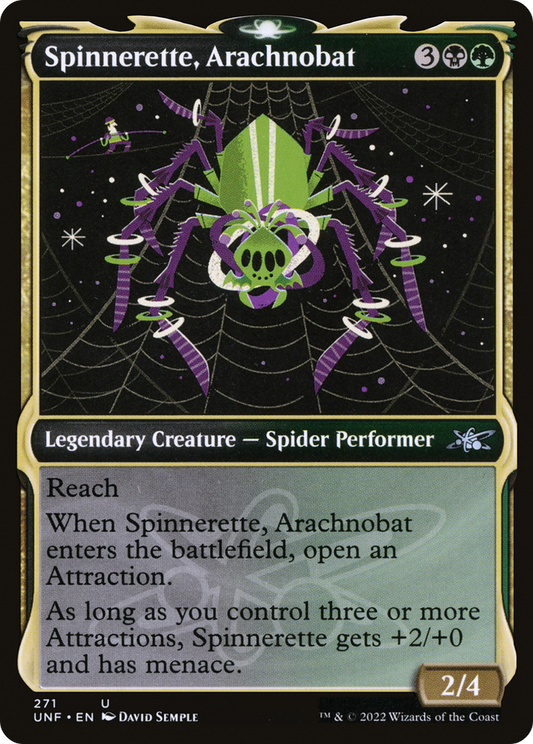 Spinnerette, Arachnobat (Showcase) [Unfinity] Foil