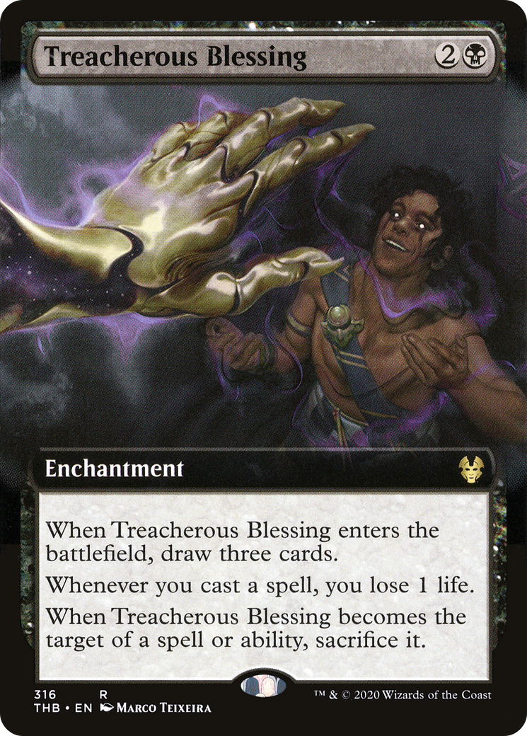 Treacherous Blessing (Extended Art) (316) - Theros Beyond Death