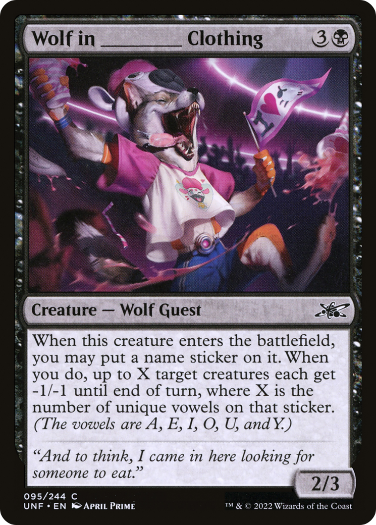 Wolf in _____ Clothing (095) Foil - Unfinity