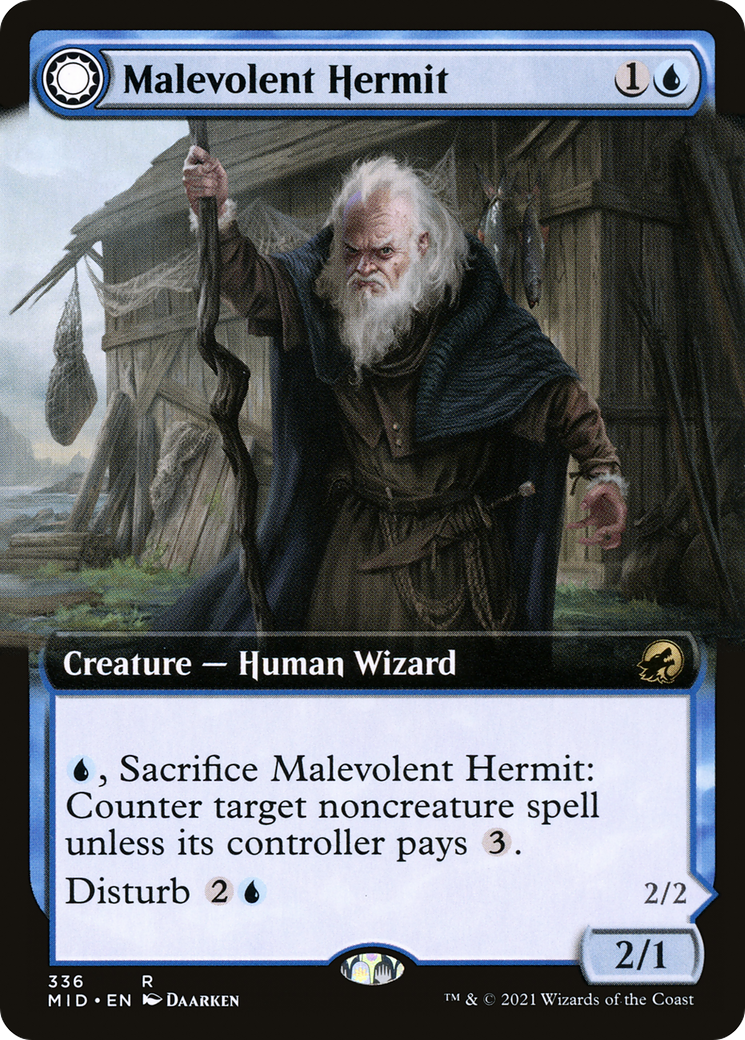 Malevolent Hermit (Extended Art) (336) - Innistrad: Midnight Hunt