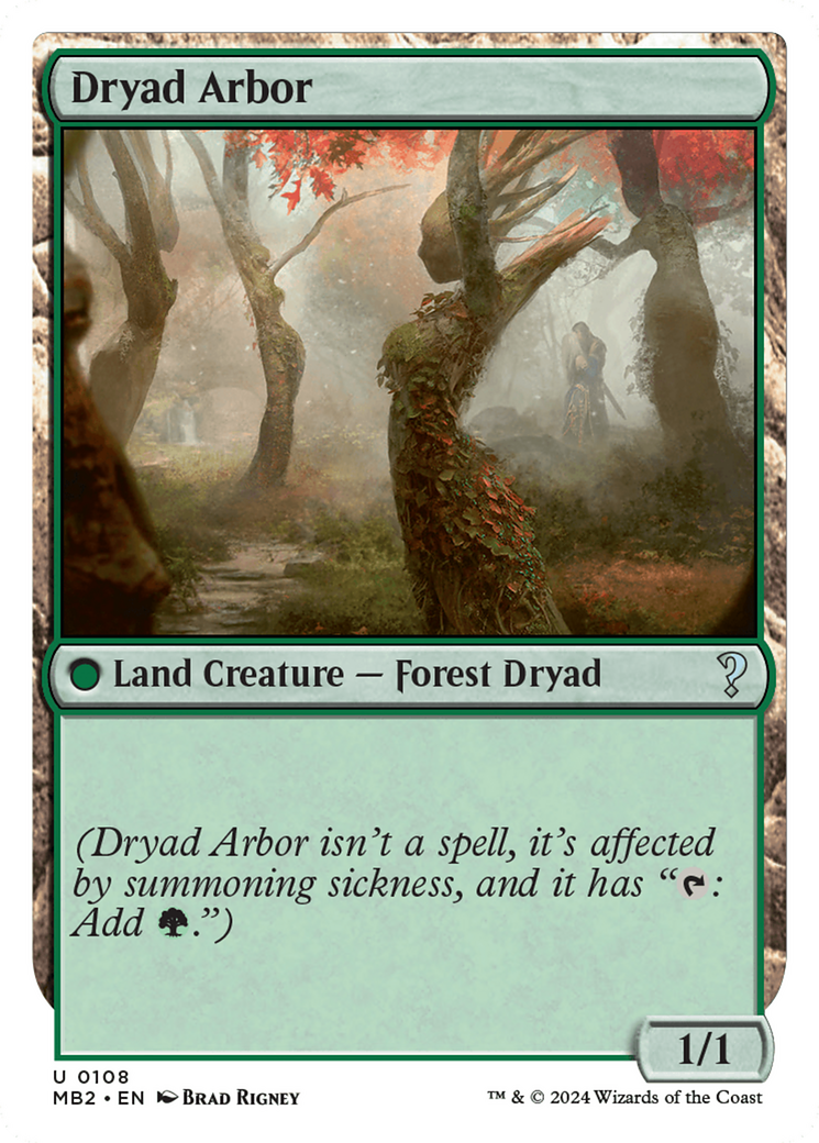 Dryad Arbor (White Border) (108) - Mystery Booster 2