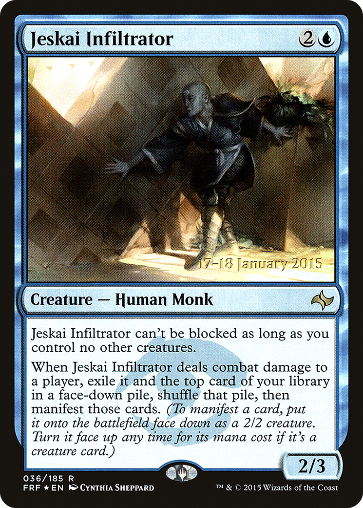 Jeskai Infiltrator [Fate Reforged Prerelease Promos] | Silver Goblin