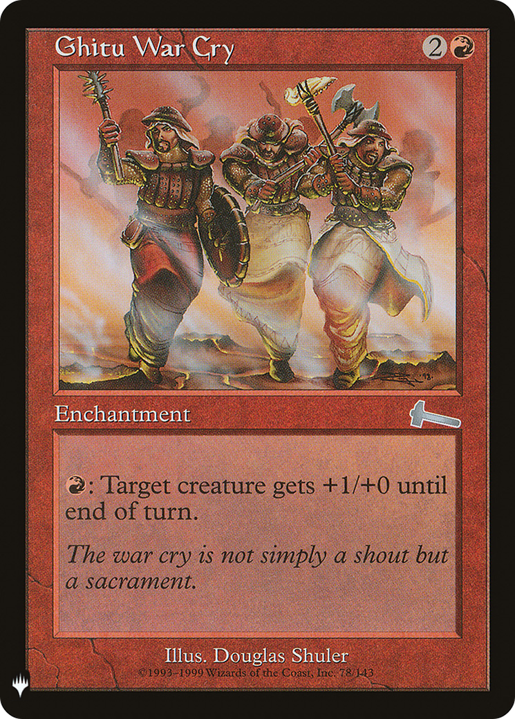 Ghitu War Cry (Retro) (ULG-78) - The List