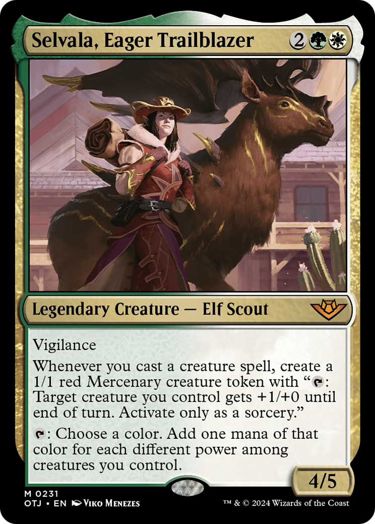 Selvala, Eager Trailblazer [Outlaws of Thunder Junction] Foil