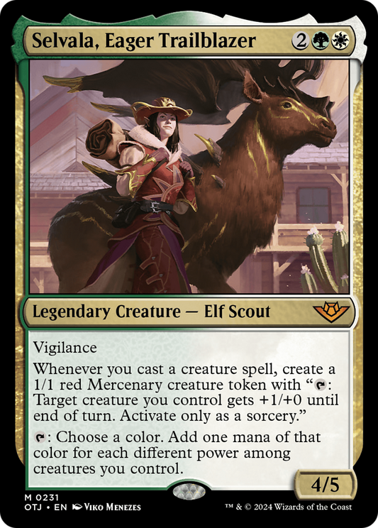 Selvala, Eager Trailblazer [Outlaws of Thunder Junction] Foil