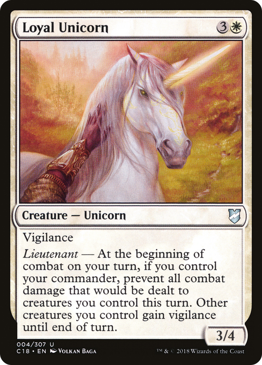 Loyal Unicorn (004) - Commander 2018