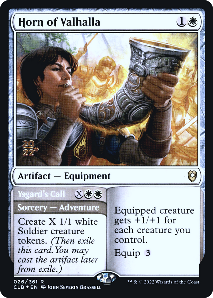 Horn of Valhalla // Ysgard's Call (26s) Foil - Battle for Baldur's Gate Promos