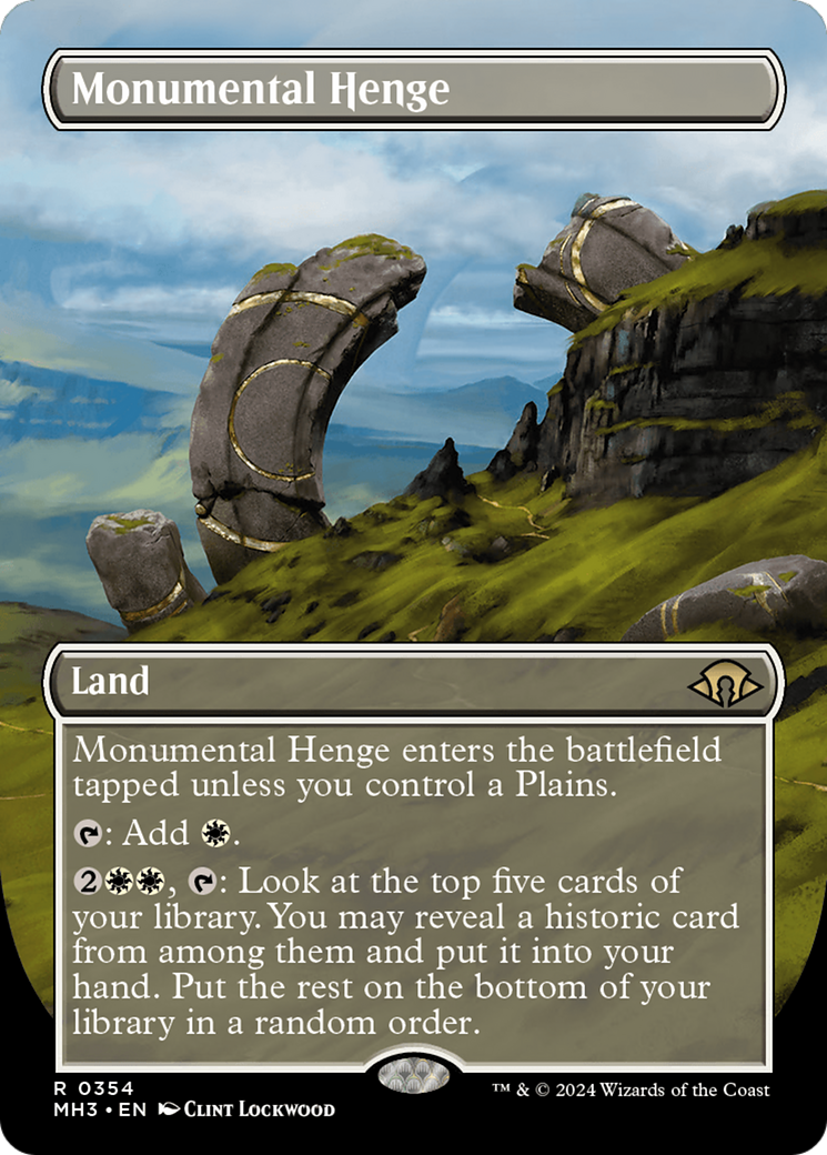 Monumental Henge (Borderless) [Modern Horizons 3] | Silver Goblin