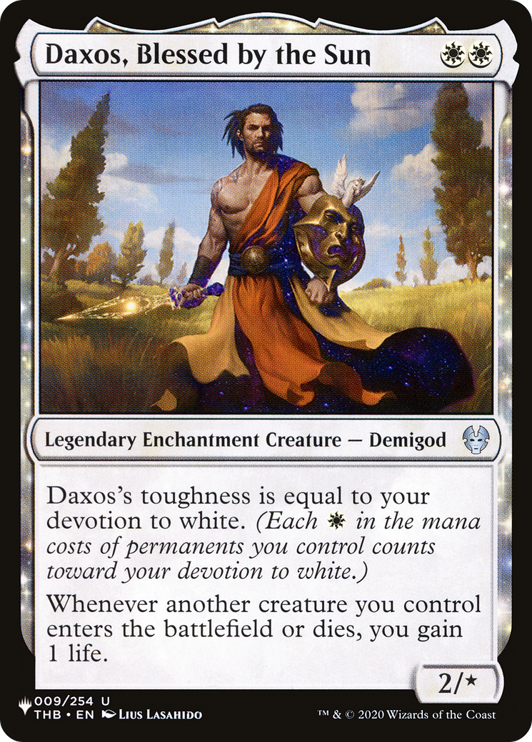 Daxos, Blessed by the Sun (THB-9) - The List