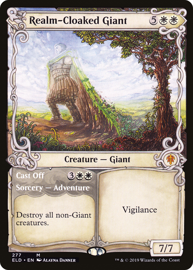 Realm-Cloaked Giant (Showcase) (277) - Throne of Eldraine