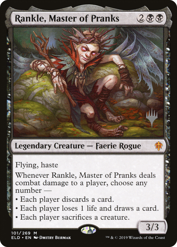 Rankle, Master of Pranks (Promo Pack) [Throne of Eldraine Promos] Foil