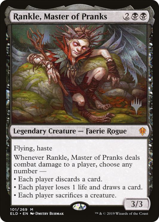 Rankle, Master of Pranks (Promo Pack) [Throne of Eldraine Promos] Foil