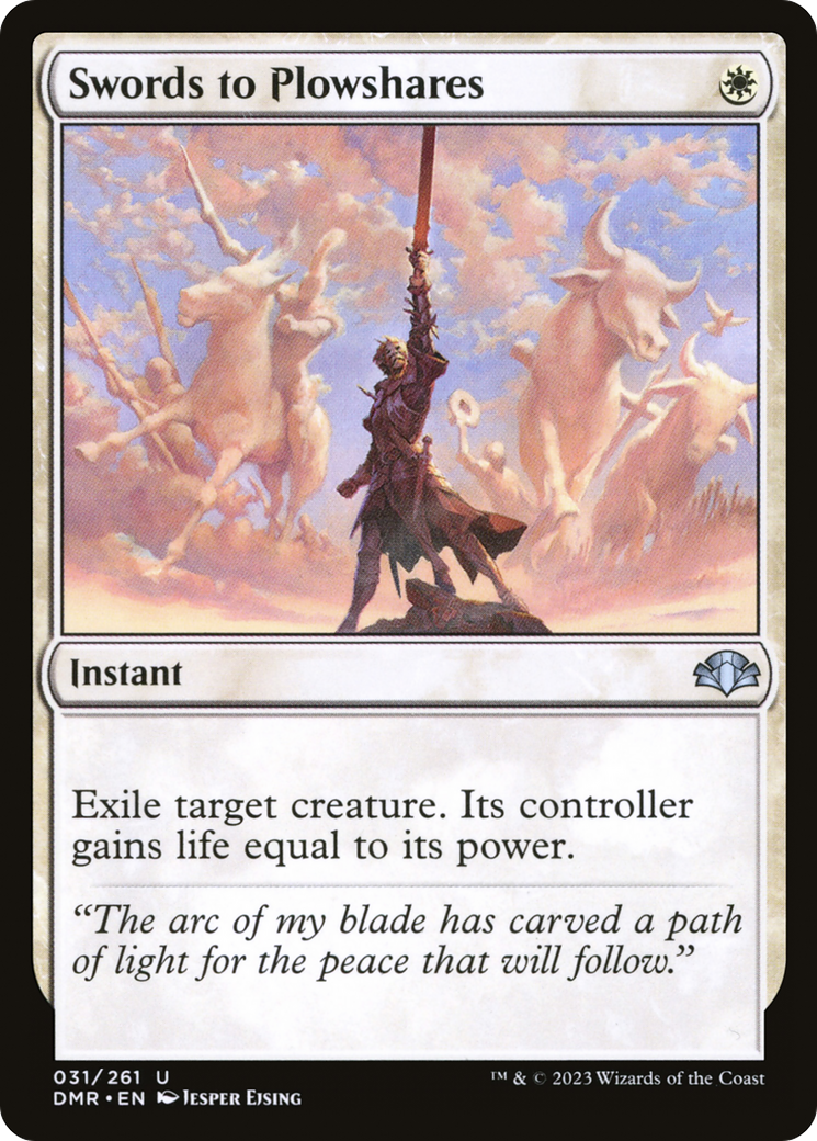 Swords to Plowshares [Dominaria Remastered] Foil