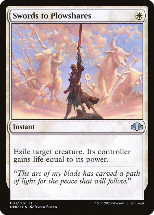 Swords to Plowshares [Dominaria Remastered] Foil