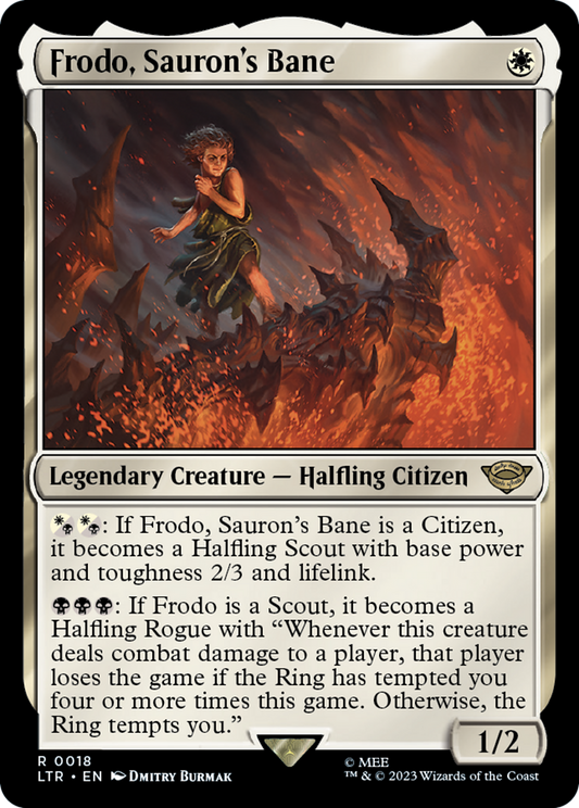 Frodo, Sauron's Bane (018) Foil - The Lord of the Rings: Tales of Middle-earth