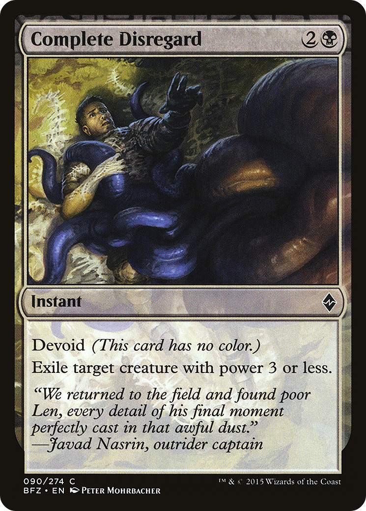 Complete Disregard (090) - Battle for Zendikar
