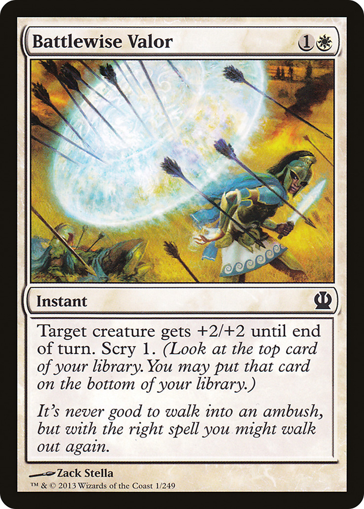 Battlewise Valor (001) Foil - Theros
