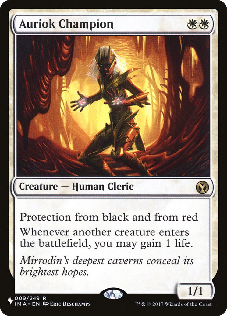 Auriok Champion (IMA-9) - The List