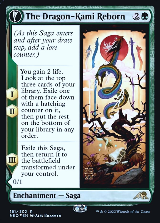 The Dragon-Kami Reborn (181) Foil - Kamigawa: Neon Dynasty Promos
