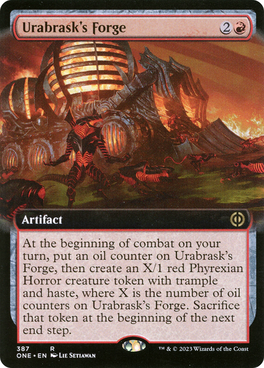 Urabrask's Forge (Extended Art) [Phyrexia: All Will Be One] Foil