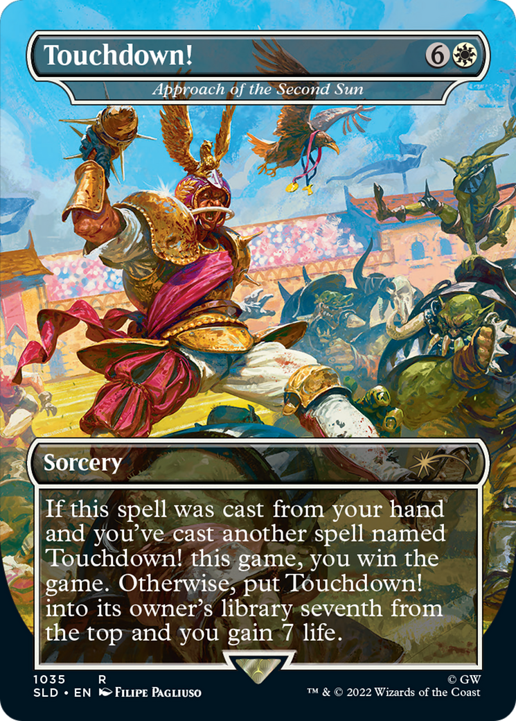 Touchdown! – Approach of the Second Sun (Borderless) (1035) Foil - Secret Lair Drop