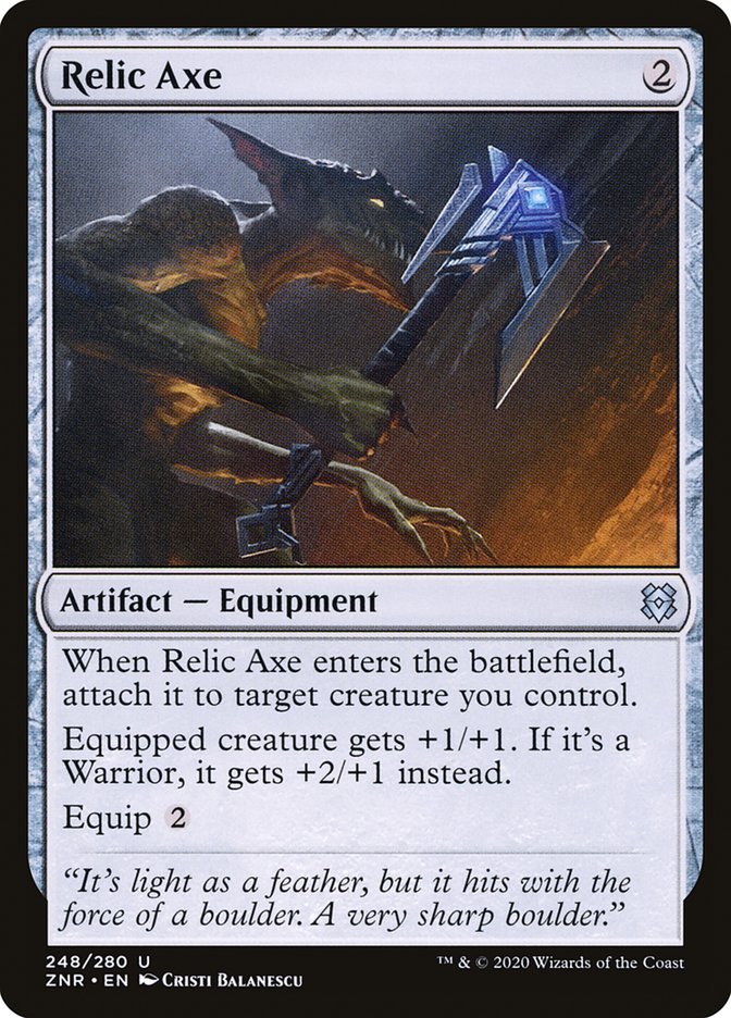 Relic Axe [Zendikar Rising] | Silver Goblin