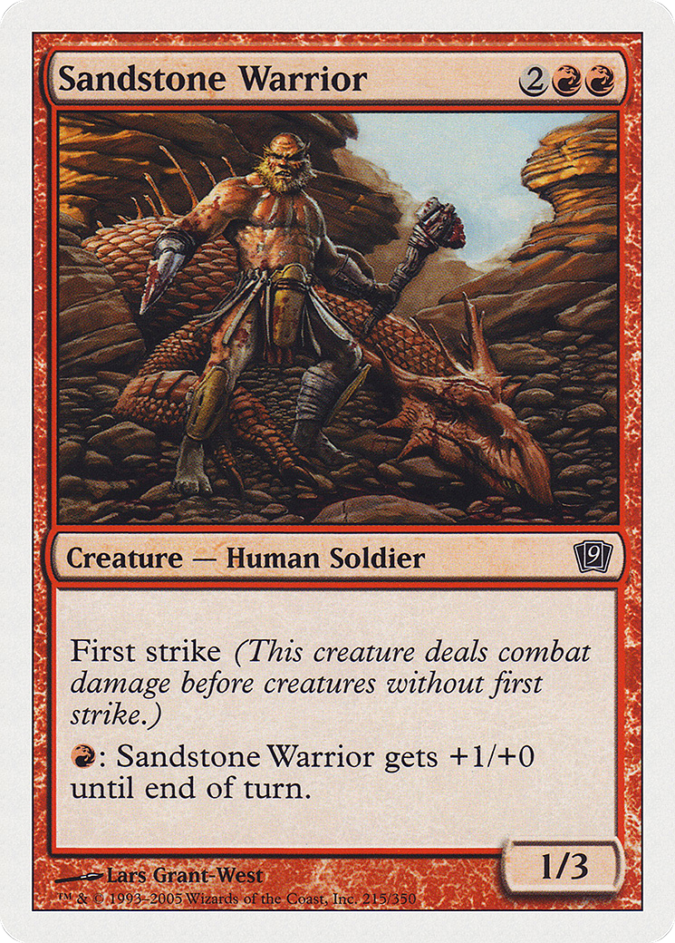 Sandstone Warrior (215) - Ninth Edition