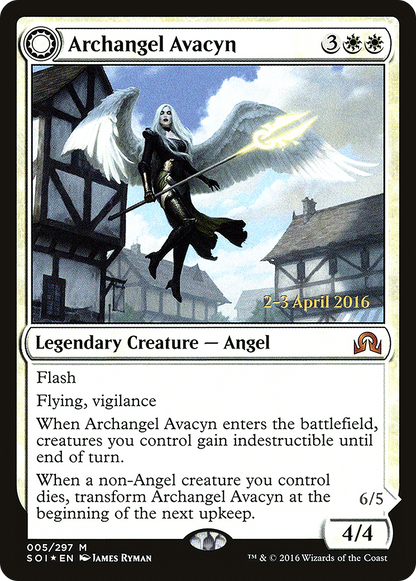 Archangel Avacyn // Avacyn, the Purifier (05s) Foil - Shadows over Innistrad Promos