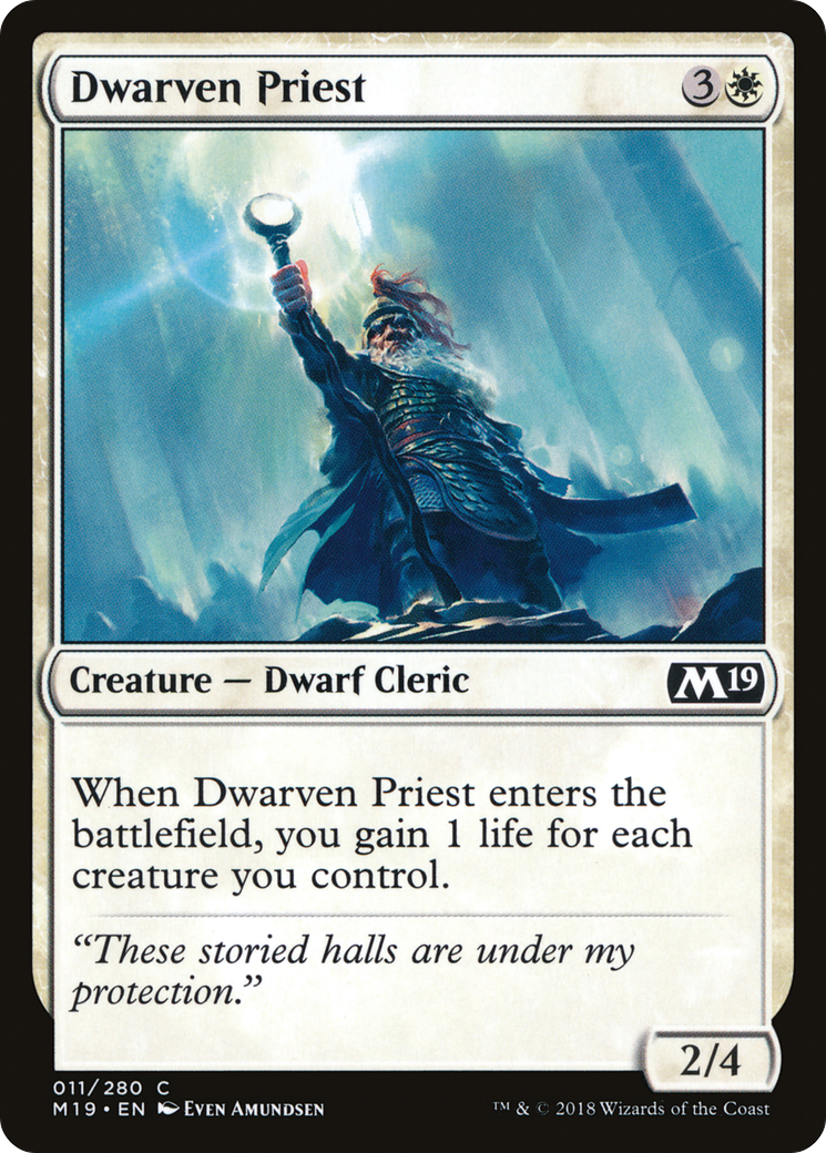 Dwarven Priest (011) Foil - Core Set 2019
