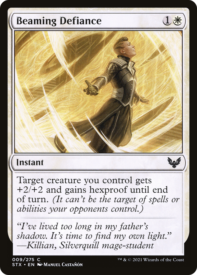 Beaming Defiance (009) Foil - Strixhaven: School of Mages