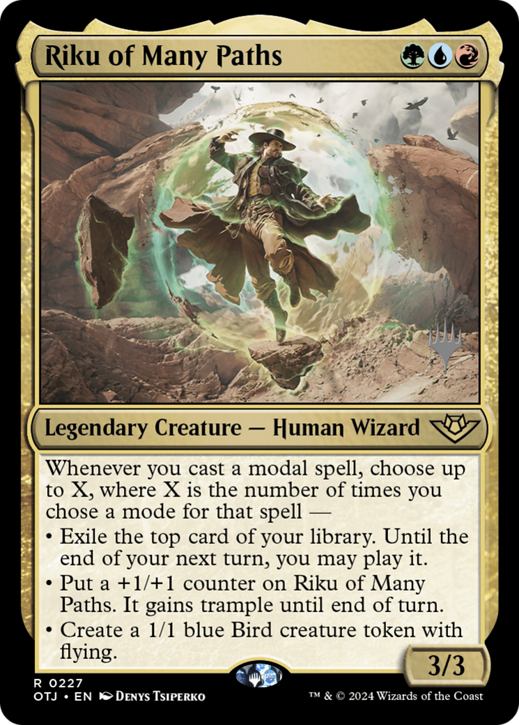 Riku of Many Paths (227) Foil - Outlaws of Thunder Junction Promos