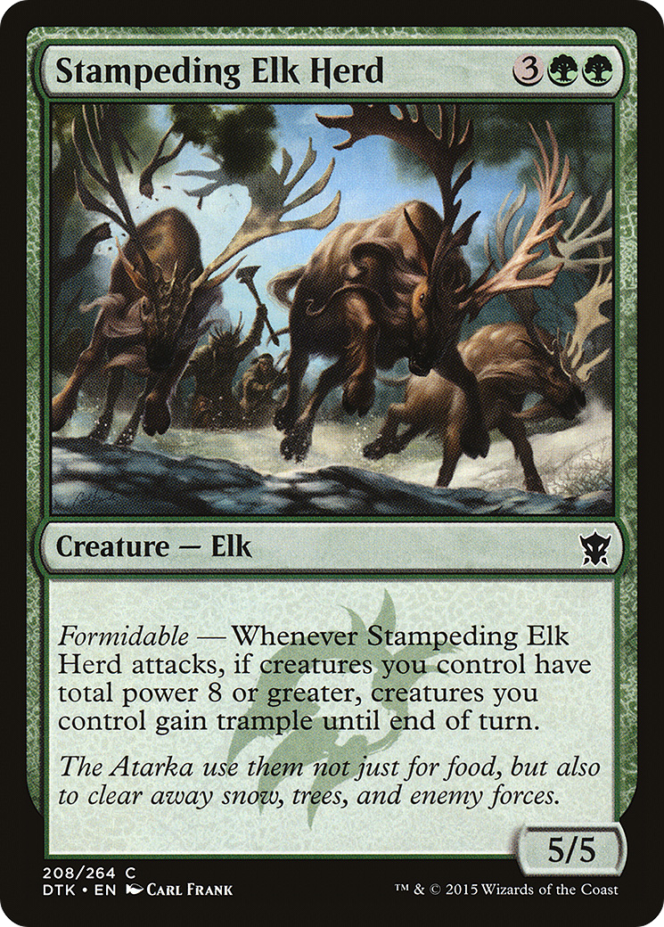 Stampeding Elk Herd (208) - Dragons of Tarkir