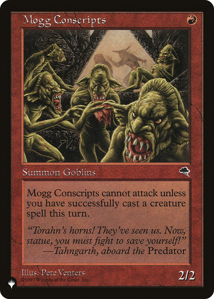 Mogg Conscripts (Retro) (TMP-189) - The List