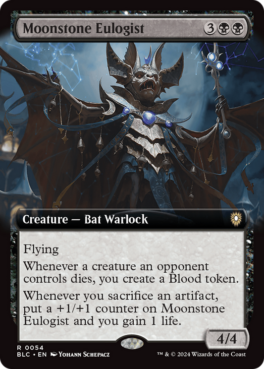 Moonstone Eulogist (Extended Art) [Bloomburrow Commander] Foil