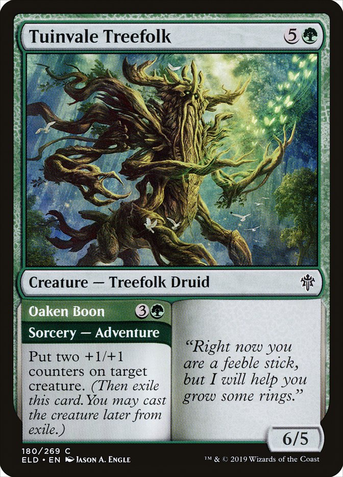 Tuinvale Treefolk // Oaken Boon [Throne of Eldraine] | Silver Goblin