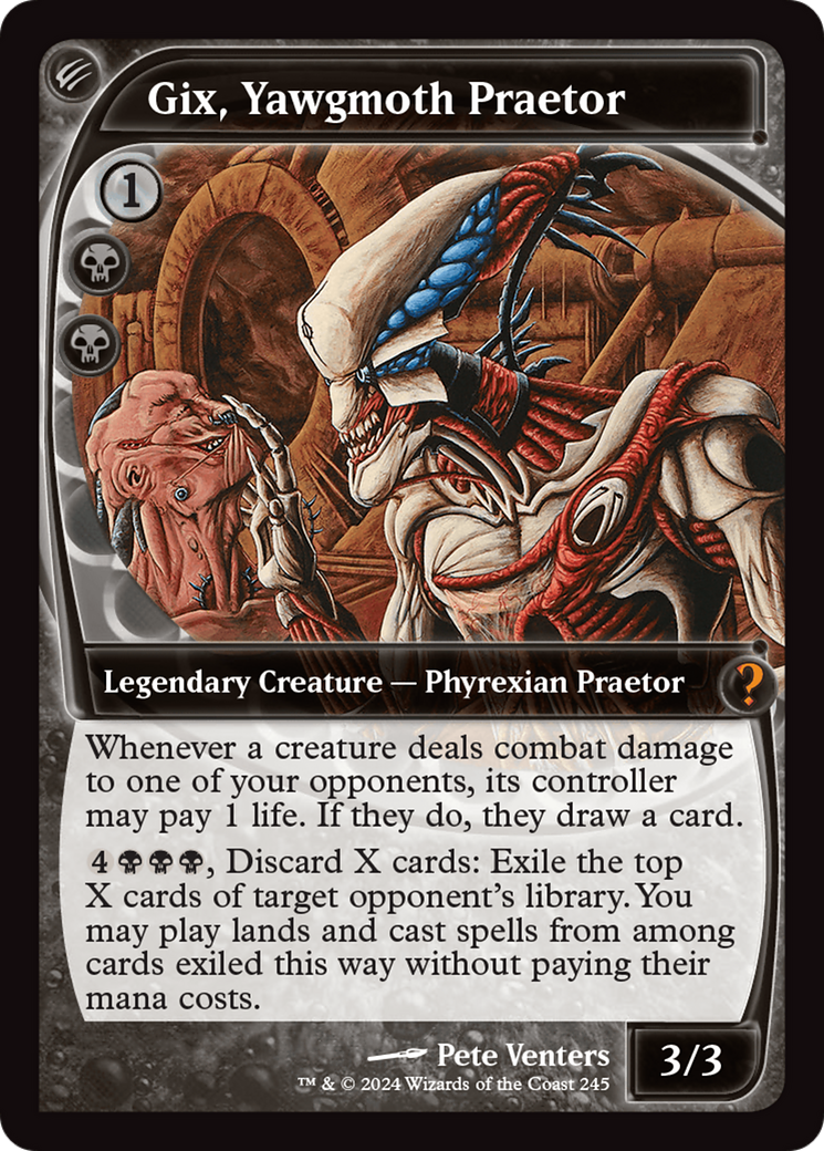 Gix, Yawgmoth Praetor (Future Sight) (245) Foil - Mystery Booster 2