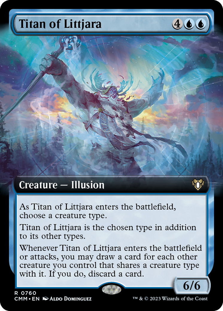 Titan of Littjara (Extended Art) [Commander Masters] | Silver Goblin
