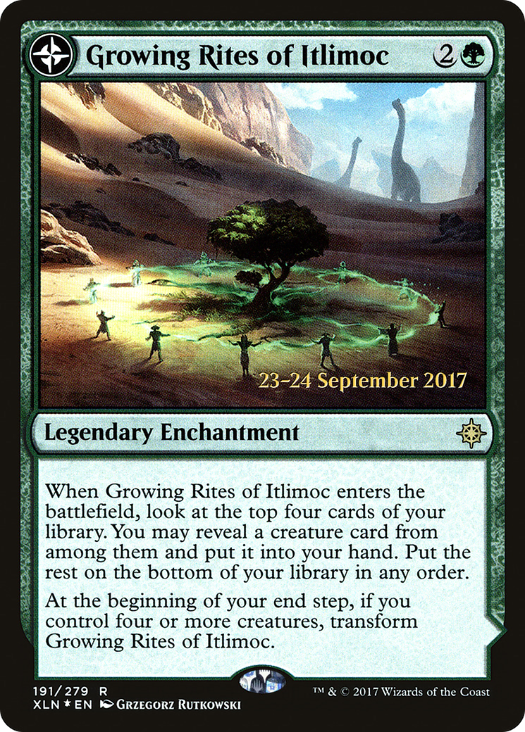 Growing Rites of Itlimoc // Itlimoc, Cradle of the Sun (191s) Foil - Ixalan Promos